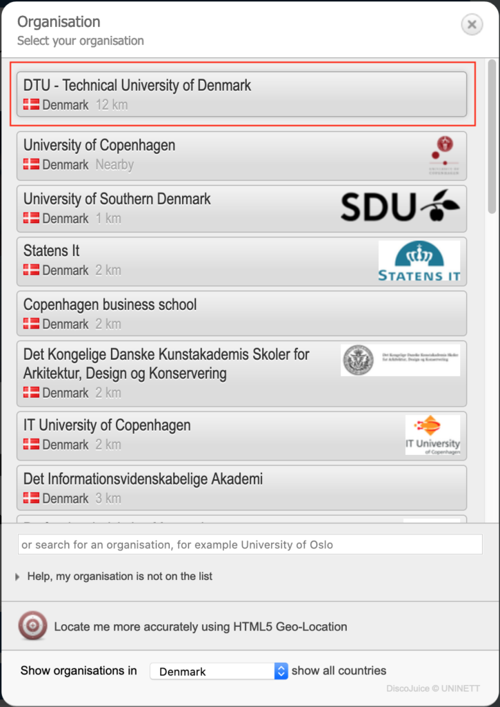 eduroam cat